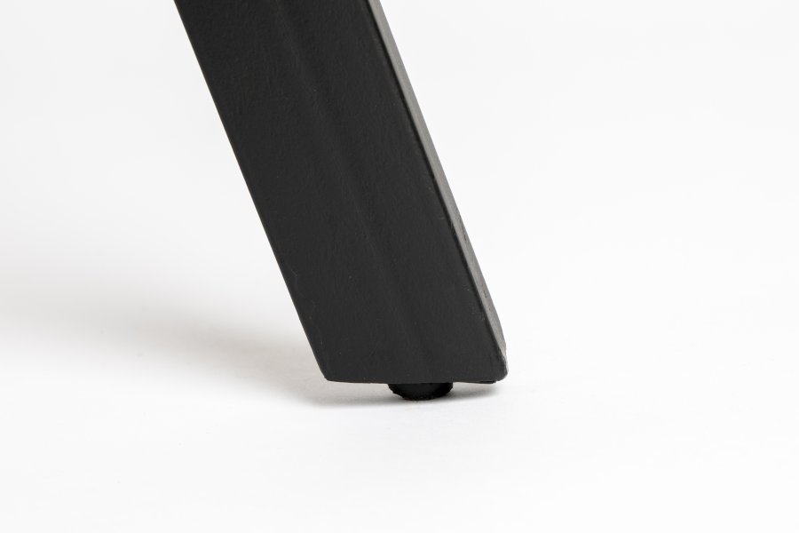 WHITE LABEL LIVING Suri spisebord, rektangulrt - svart teak og metall (220X100)