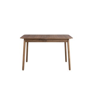 ZUIVER Glimps matbord, med fjärilsbordsskiva - brunt valnötsfaner och valnötsträ (120/162x80)