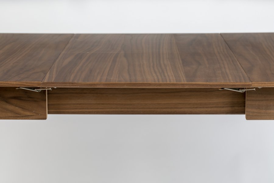 ZUIVER Glimps spisebord, med butterfly bordplate - brun valntt finish og valntt tre (120/162x80)