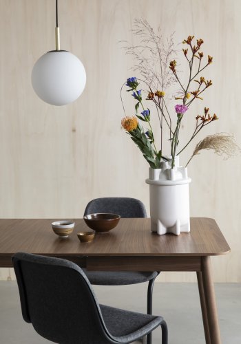 ZUIVER Glimps spisebord, med butterfly bordplate - brun valntt finish og valntt tre (120/162x80)