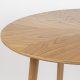 WHITE LABEL LIVING Fabio spisebord, rundt - naturlig eikefiner og eiketre (100)