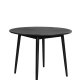 WHITE LABEL LIVING Fabio spisebord, rundt - svart eikefiner og eiketre (100)