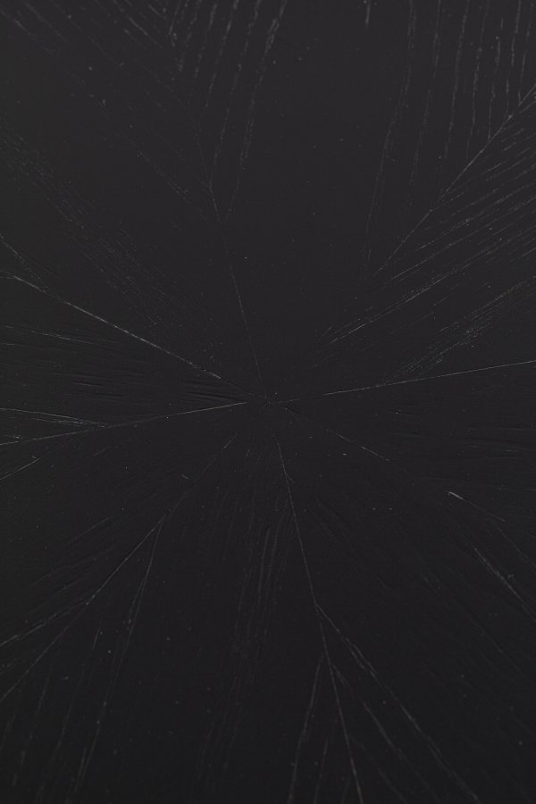 WHITE LABEL LIVING Fabio spisebord, rundt - svart eikefiner og eiketre (100)