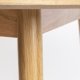 WHITE LABEL LIVING Fabio spisebord, rundt - naturlig eikefiner og eiketre (120)