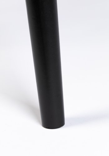 WHITE LABEL LIVING Fabio spisebord, rundt - svart eikefiner og eiketre (120)