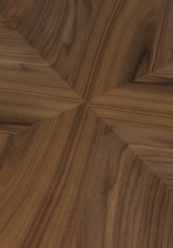 DUTCHBONE Clover Esstisch, rund – brauner Walnussbaum und schwarzes Gummibaumholz (120)