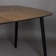 DUTCHBONE Clover Esstisch, rechteckig – brauner Nussbaum und schwarzes Gummibaumholz (165x90)