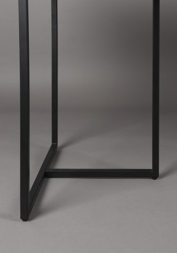 DUTCHBONE Class Esstisch, Fischgrätmuster, rechteckig – schwarzes Holz und schwarzer Stahl (220 x 90)