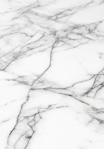 WHITE LABEL LIVING Floris spisebord, rundt - marmorpapir og sort metall (110)