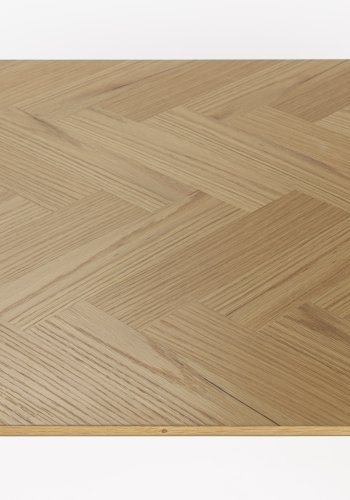 WHITE LABEL LIVING Fabio spisebord, rektangulrt - naturlig eikefiner og eiketre (160X80)