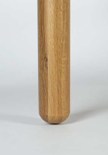 ZUIVER Storm spisebord, rundt - naturlig eikefiner og eik (128)