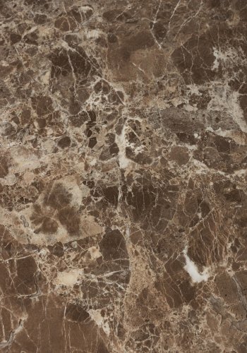 WHITE LABEL LIVING Maru spisebord, rundt - brun MDF og metall (110)