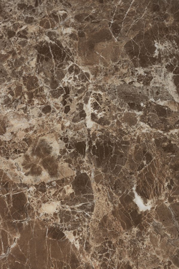 WHITE LABEL LIVING Maru spisebord, rundt - brun MDF og metall (110)