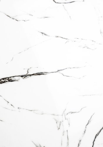 WHITE LABEL LIVING Maru spisebord, rundt - hvit MDF og metall (110)