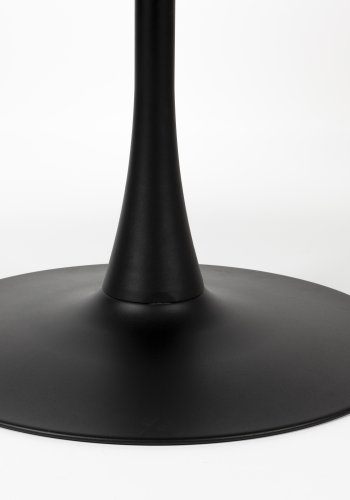 WHITE LABEL LIVING Maru spisebord, rundt - hvit MDF og metall (110)