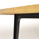 ZUIVER Harvest spisebord, rektangulrt - naturlig eikefiner og svart jern (180x90)