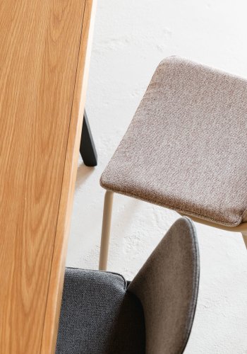 ZUIVER Harvest spisebord, rektangulrt - naturlig eikefiner og svart jern (180x90)