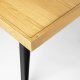 ZUIVER Harvest spisebord, rektangulrt - naturlig eikefiner og svart jern (220x90)
