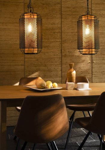 DUTCHBONE Barlet Esstisch, mit Einlegeplatte – natürliches Eichenfurnier und natürliches Gummibaumholz (200/240x90)