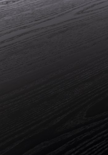 ZUIVER Storm spisebord, rundt - svart ask finér og gummitre (128)