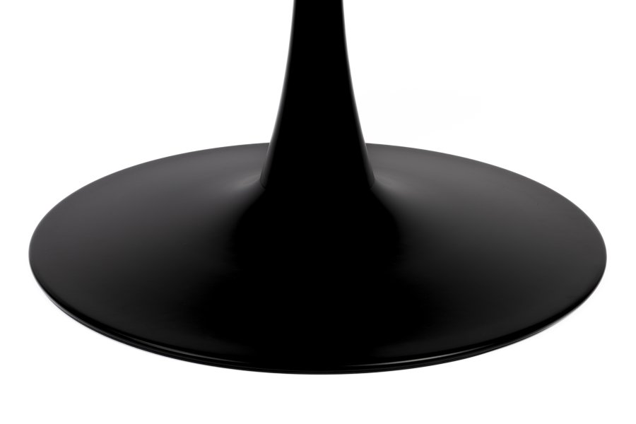 WHITE LABEL LIVING Raku spisebord, rundt - naturlig eikefiner og svart metall (110)