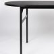 WHITE LABEL LIVING Marcio spisebord, ovalt - svart MDF og metall (180x80)
