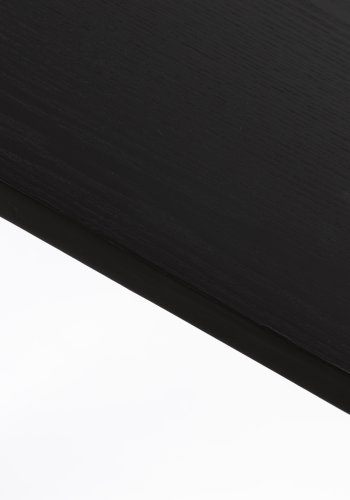 WHITE LABEL LIVING Marcio spisebord, ovalt - svart MDF og metall (180x80)