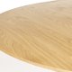 ZUIVER Lotus spisebord, rundt - naturlig eikefiner og akasietre (120)
