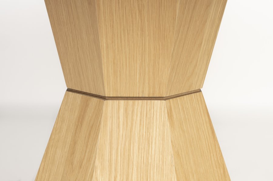 ZUIVER Lotus spisebord, rundt - naturlig eikefiner og akasietre (120)