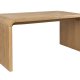ZUIVER Brave spisebord, rektangulrt - naturlig eikefiner og gummitre (160x80)