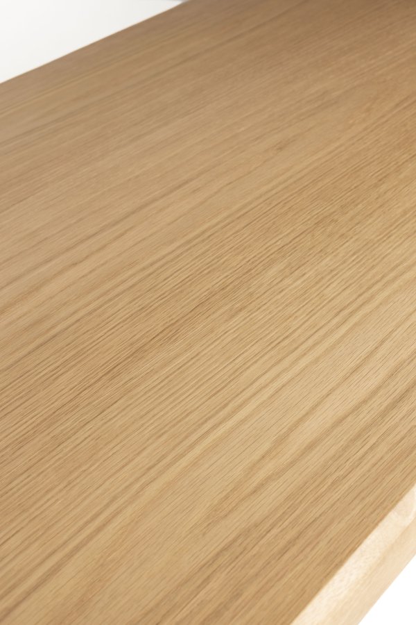 ZUIVER Brave spisebord, rektangulrt - naturlig eikefiner og gummitre (160x80)