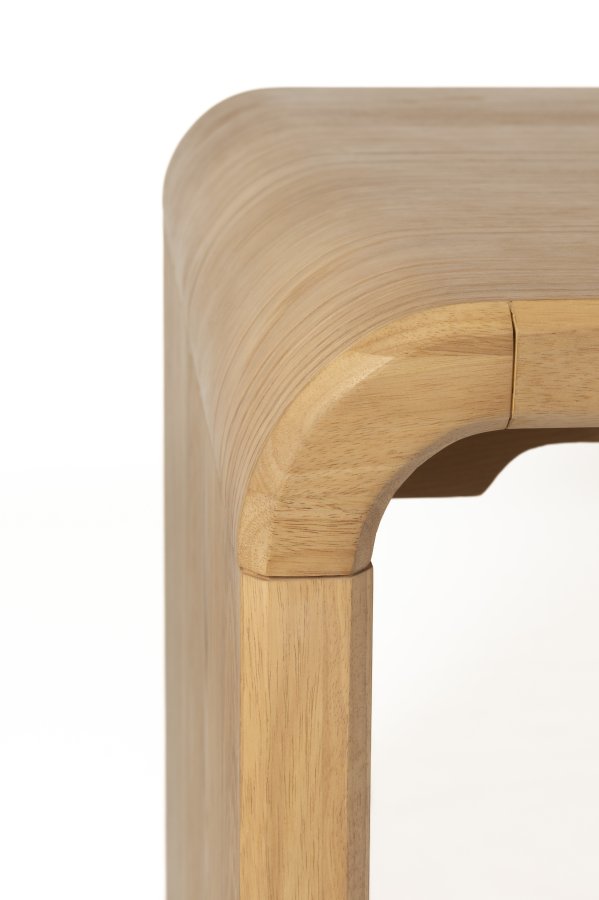 ZUIVER Brave spisebord, rektangulrt - naturlig eikefiner og gummitre (160x80)