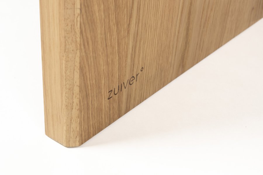 ZUIVER Brave spisebord, rektangulrt - naturlig eikefiner og gummitre (160x80)