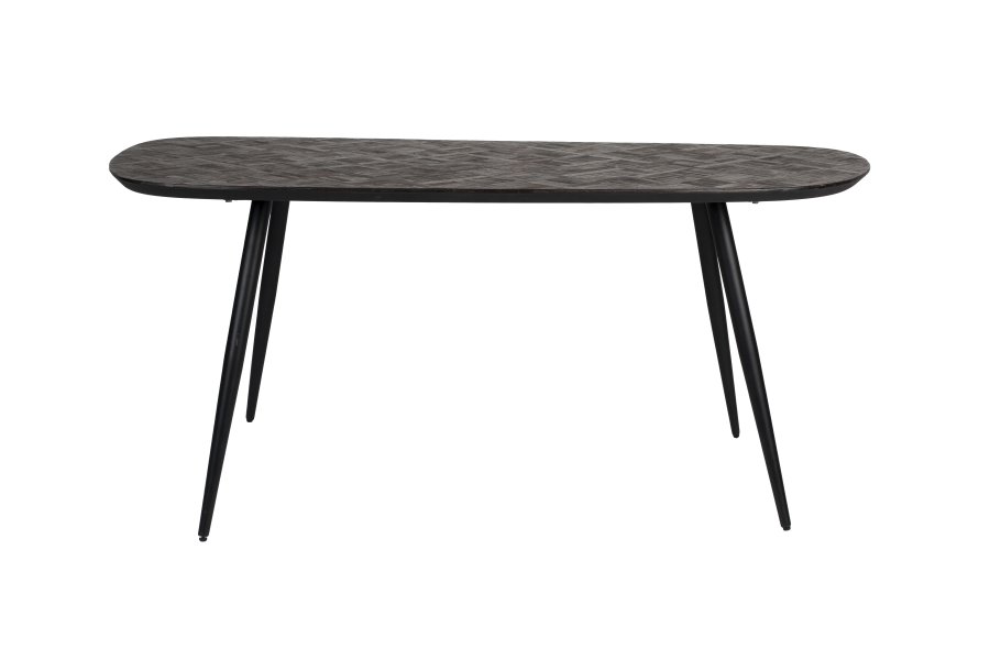 WHITE LABEL LIVING Webster spisebord, rektangulrt - brun gjenvunnet teak og jern (180x90)