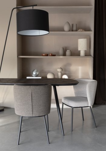 WHITE LABEL LIVING Webster spisebord, rektangulrt - brun gjenvunnet teak og jern (180x90)