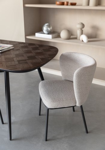 WHITE LABEL LIVING Webster spisebord, rektangulrt - brun gjenvunnet teak og jern (180x90)