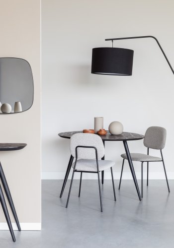 WHITE LABEL LIVING Webster spisebord - brun gjenvunnet teak og jern (111x108)