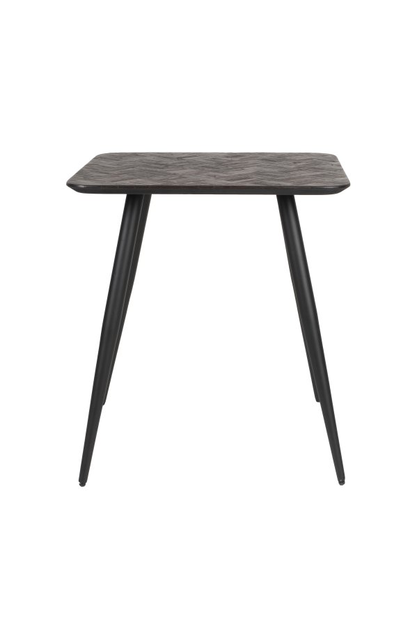 WHITE LABEL LIVING Webster bistrobord, firkantet - brun gjenvunnet teak og jern (70x70)