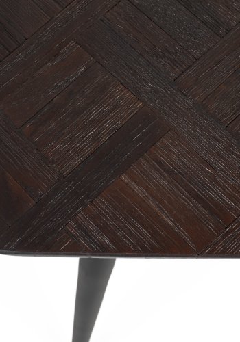 WHITE LABEL LIVING Webster bistrobord, firkantet - brun gjenvunnet teak og jern (70x70)