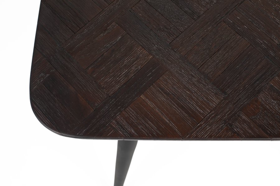 WHITE LABEL LIVING Webster bistrobord, firkantet - brun gjenvunnet teak og jern (70x70)