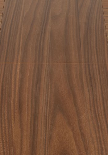 ZUIVER Twist spisebord, med uttrekk, rund - brun valntt finish (120)