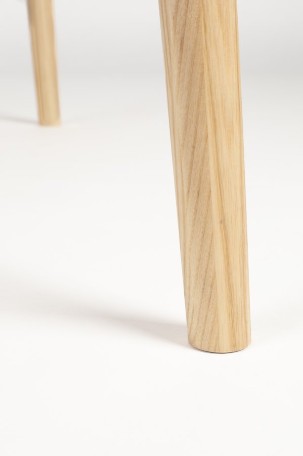 ZUIVER Twist spisebord, m. uttrekkbar, rund - naturlig eikefiner (120)