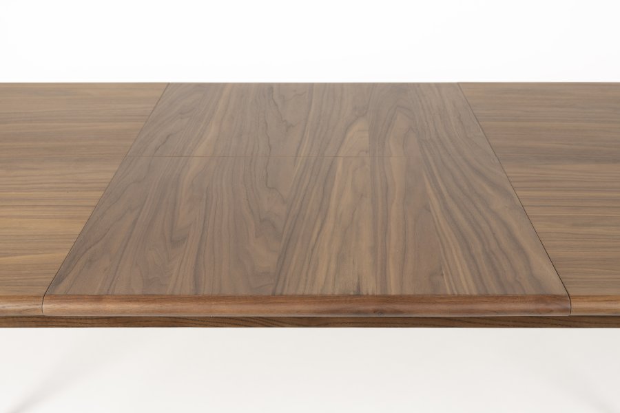 ZUIVER Twist spisebord, m. uttrekkbar, oval - brun valnttfinish (240x90)