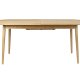 ZUIVER Twist spisebord, m. uttrekkbar, oval - naturlig eikefiner (240x90)
