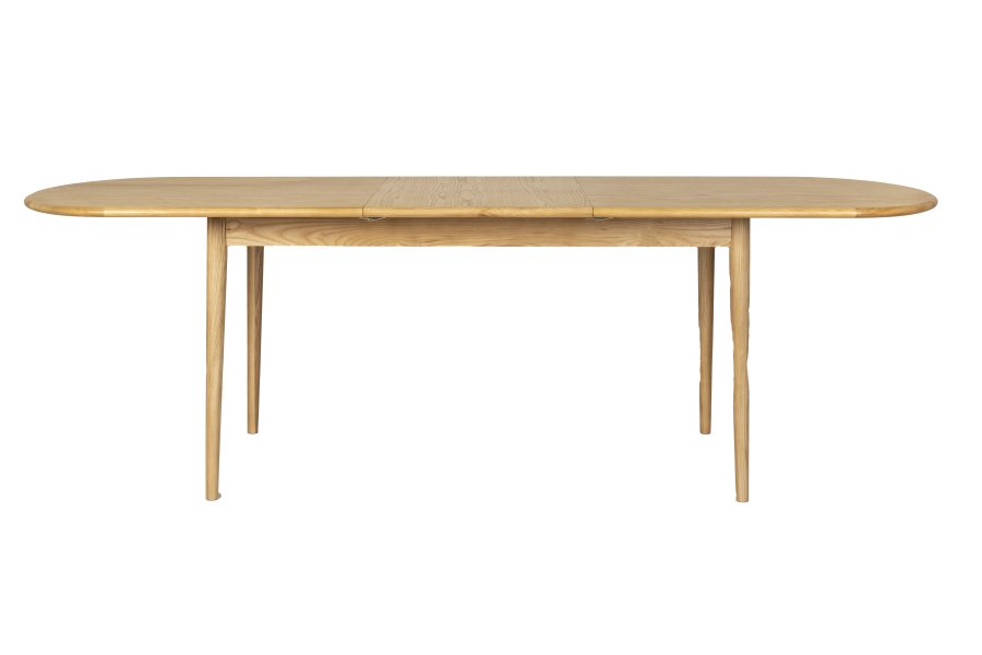 ZUIVER Twist spisebord, m. uttrekkbar, oval - naturlig eikefiner (240x90)