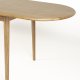 ZUIVER Twist spisebord, m. uttrekkbar, oval - naturlig eikefiner (240x90)
