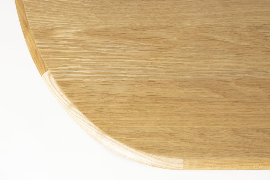 ZUIVER Twist spisebord, m. uttrekkbar, oval - naturlig eikefiner (240x90)