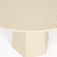 ZUIVER Pilar spisebord, rundt - beige ask finer (100)