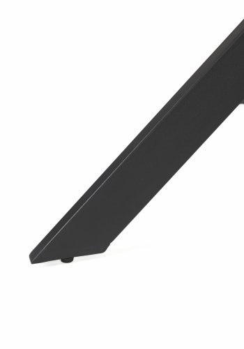 WHITE LABEL LIVING Chase spisebord, organisk rundt - brun MDF og svart metall (110)