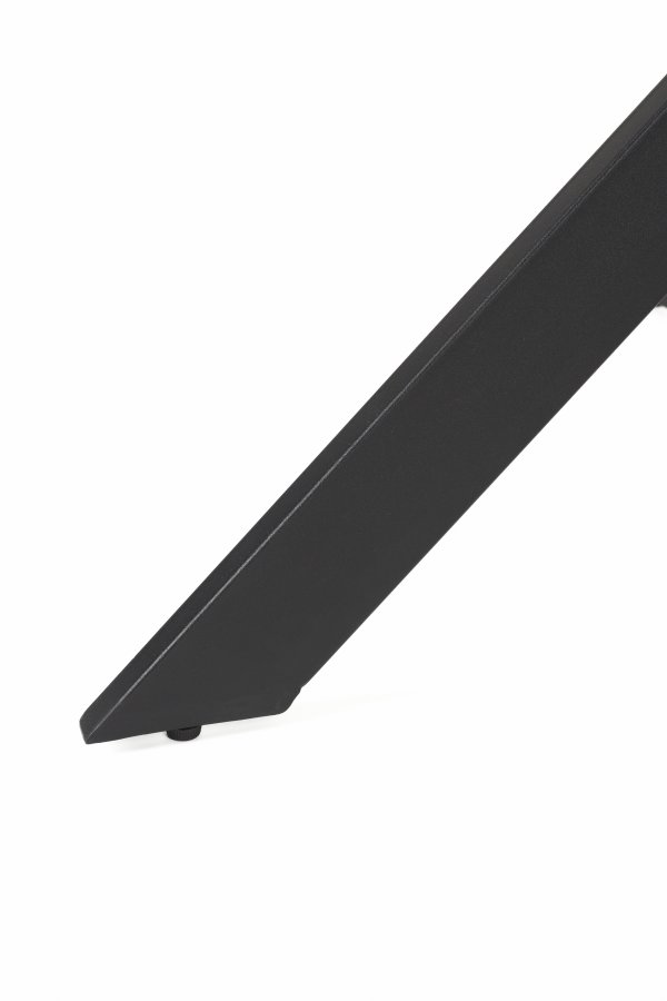 WHITE LABEL LIVING Chase spisebord, organisk rundt - brun MDF og svart metall (110)